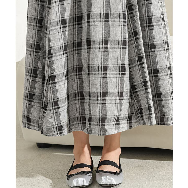 ビッグカラー チェック柄 ハイウエスト | レースレディース  | 詳細画像20 