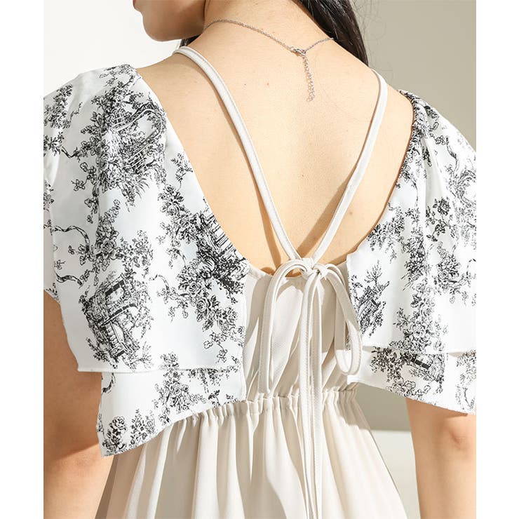 ボタニカル柄 ティアード ホルター | レースレディース  | 詳細画像18 