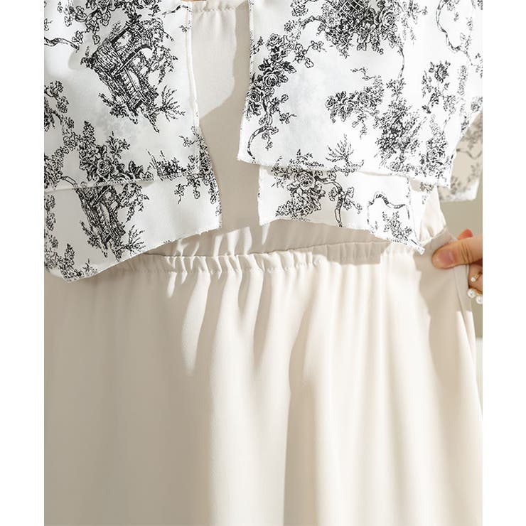 ボタニカル柄 ティアード ホルター | レースレディース  | 詳細画像19 