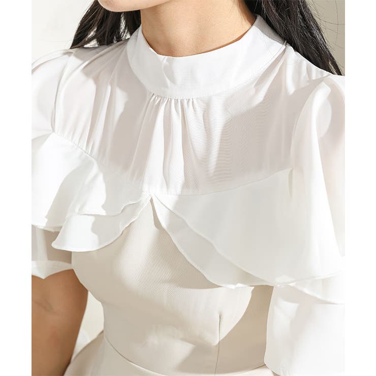 プチハイネック フリル フェイクレイヤード | レースレディース  | 詳細画像17 