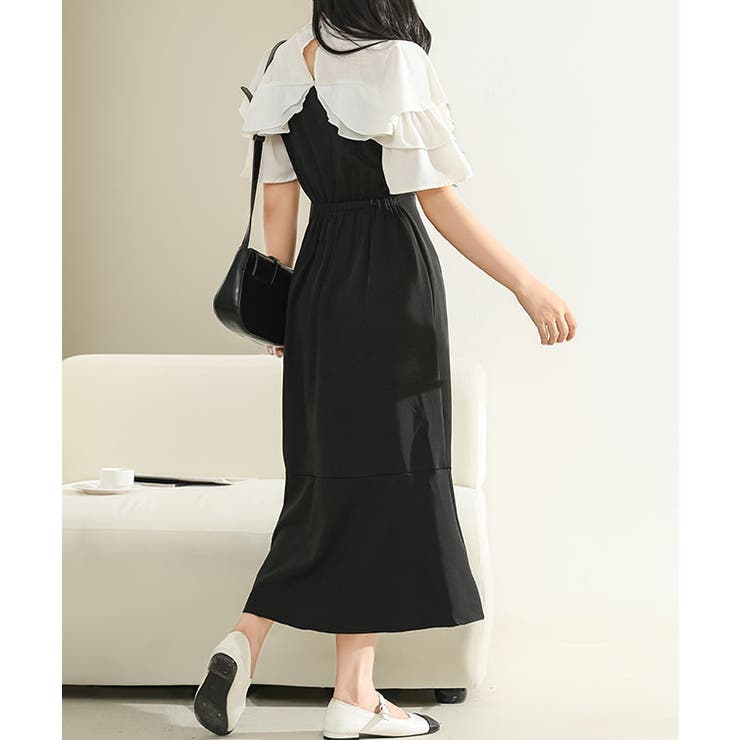 プチハイネック フリル フェイクレイヤード | レースレディース  | 詳細画像6 