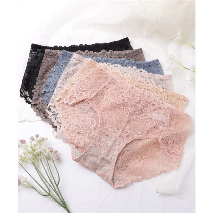 【6枚セット】総レース花柄ショーツ 女性 レディース | レースレディース  | 詳細画像8 