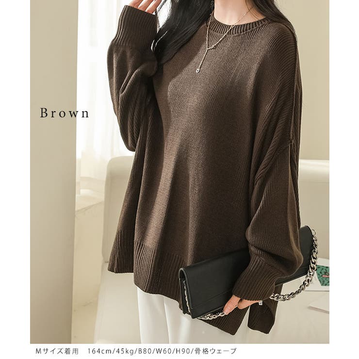 Theory サイドスリット　セーター　　新品 サイド スリット クルーネック[品番：LCLW0007003]｜レースレディース