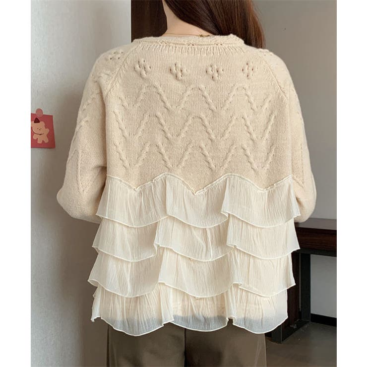 スカラップ ネック ティアード | レースレディース  | 詳細画像14 