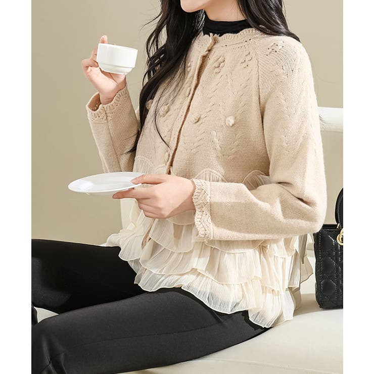 スカラップ ネック ティアード | レースレディース  | 詳細画像5 