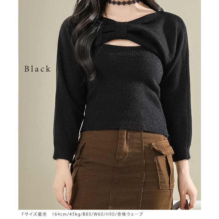 【2点セット】アンサンブル フロント リボン | レースレディース  | 詳細画像3 