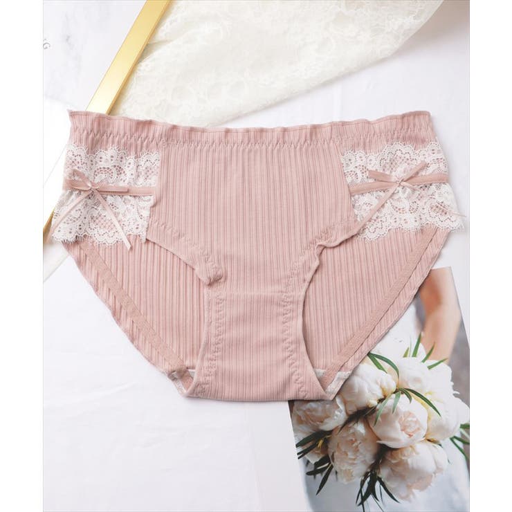 レースドッキングストライプショーツ 女性 レディース[品番