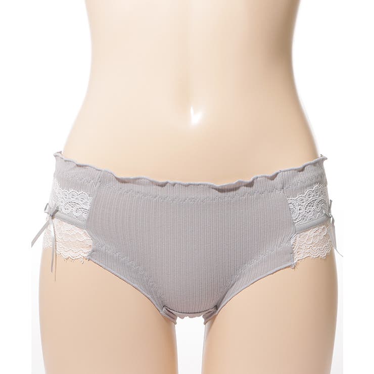 レースドッキングストライプショーツ 女性 レディース[品番