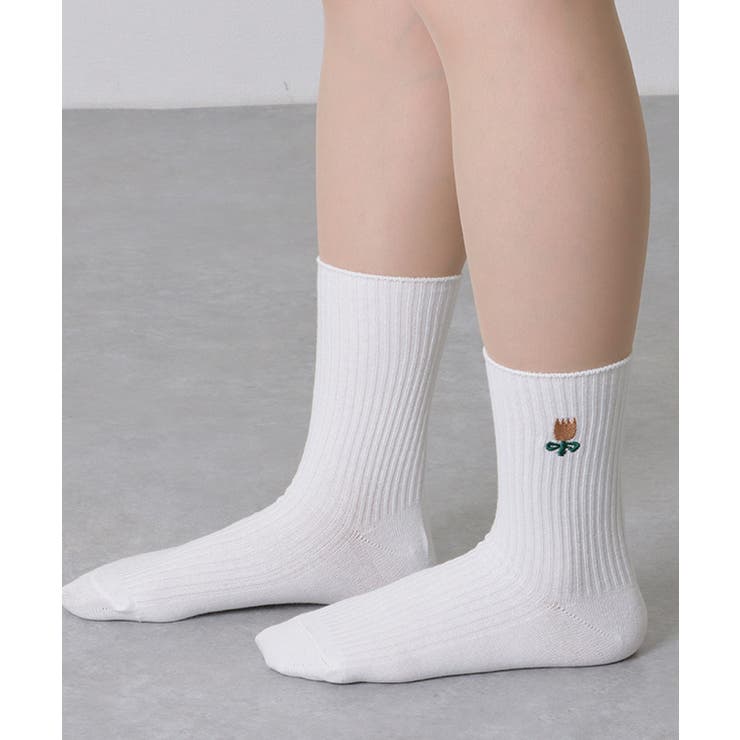 【6足セット】選べる2タイプ チューリップ 刺繍 | レースレディース  | 詳細画像5 