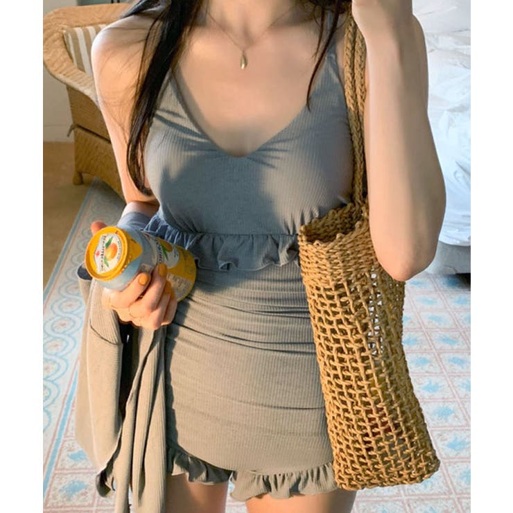 【2点セット】 ソリッドカラー カーディガン付き | レースレディース  | 詳細画像10 