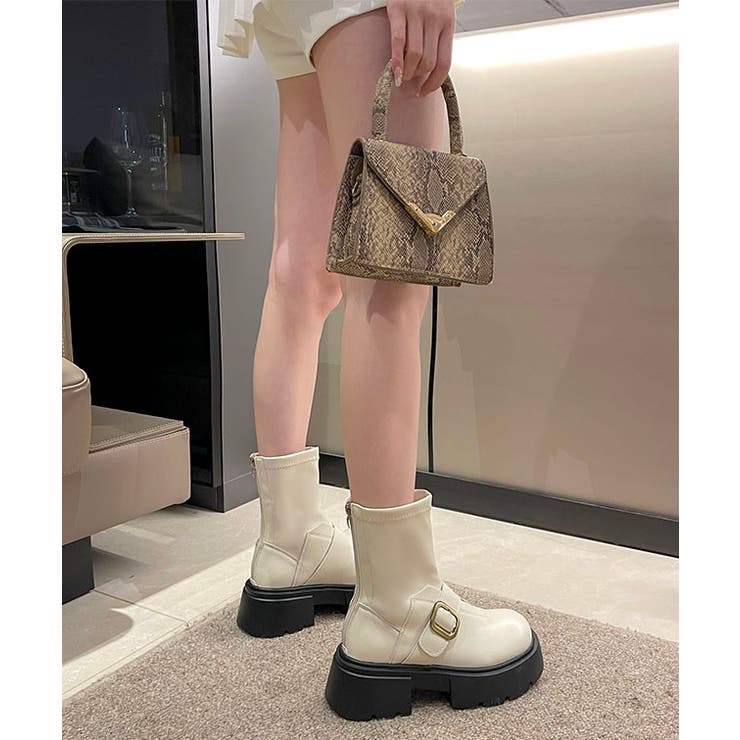 ベルト付き 厚底 フラット | レースレディース  | 詳細画像11 