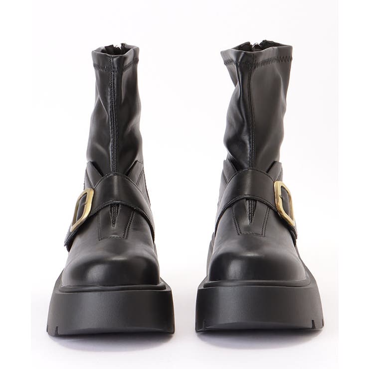 ベルト付き 厚底 フラット | レースレディース  | 詳細画像15 