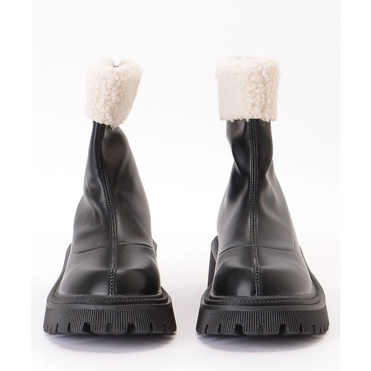 ラウンドトゥ ボア付き トラック | レースレディース  | 詳細画像15 