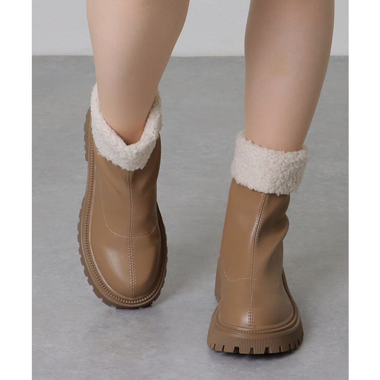 ラウンドトゥ ボア付き トラック | レースレディース  | 詳細画像9 