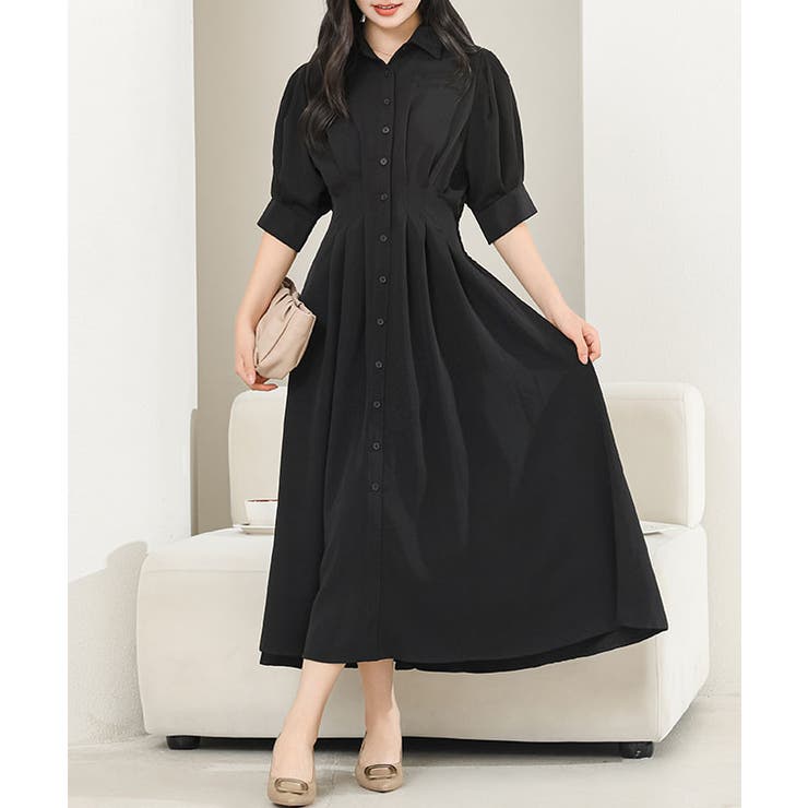 バックレースアップ パフスリーブ ロング | レースレディース  | 詳細画像5 