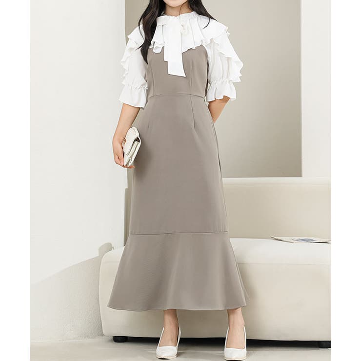 ボウタイ付き フリル カラー | レースレディース  | 詳細画像11 