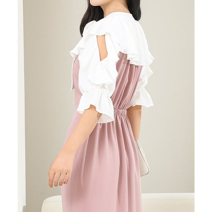 ボウタイ付き フリル カラー | レースレディース  | 詳細画像13 