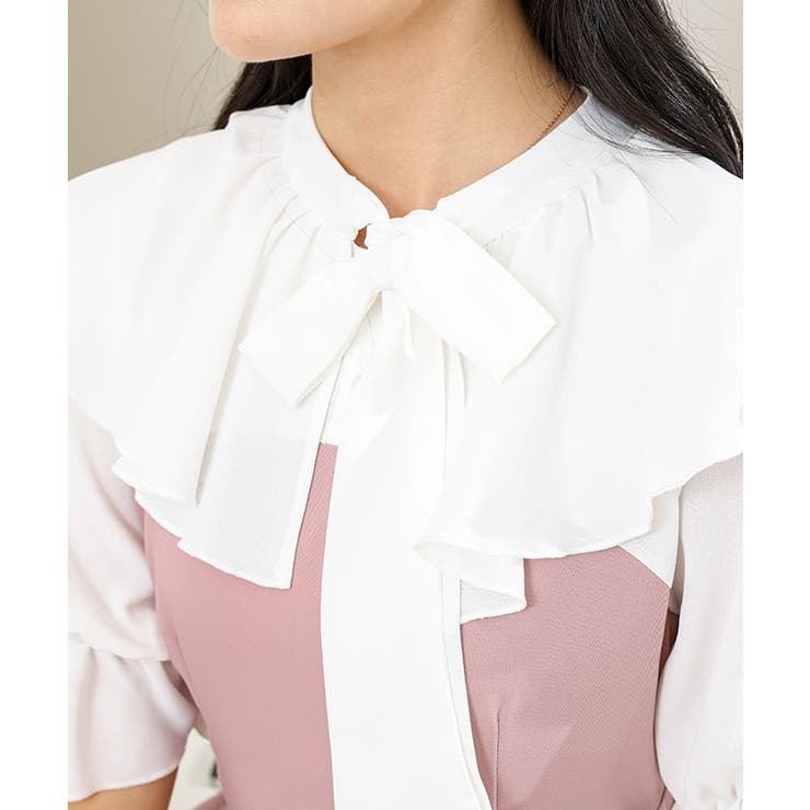 ボウタイ付き フリル カラー | レースレディース  | 詳細画像17 