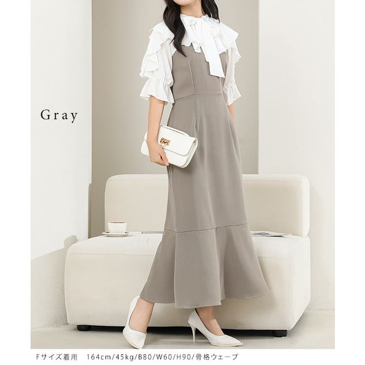 ボウタイ付き フリル カラー | レースレディース  | 詳細画像7 