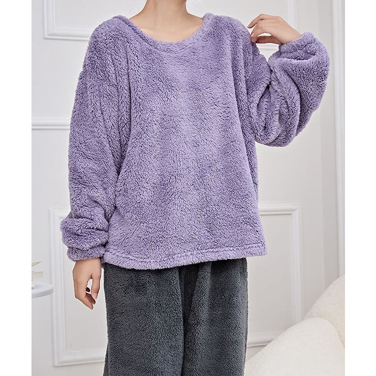 ラウンドネック ふわもこ 長袖 | レースレディース  | 詳細画像11 