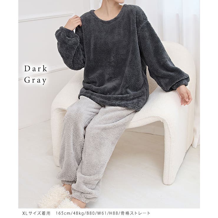 ラウンドネック ふわもこ 長袖 | レースレディース  | 詳細画像3 