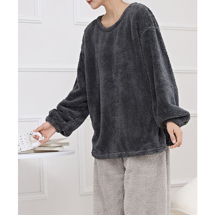 ラウンドネック ふわもこ 長袖 | レースレディース  | 詳細画像5 