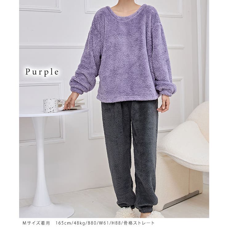 ラウンドネック ふわもこ 長袖 | レースレディース  | 詳細画像9 