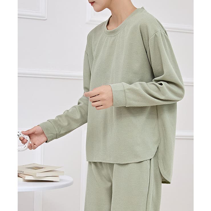 ソリッドカラー ラウンドネック ワッフル | レースレディース  | 詳細画像12 