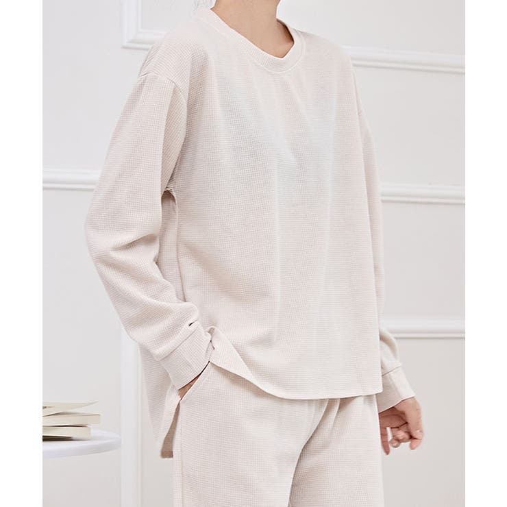 ソリッドカラー ラウンドネック ワッフル | レースレディース  | 詳細画像16 