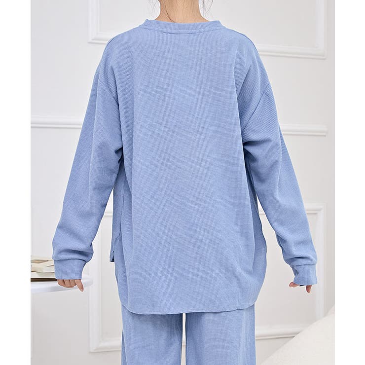 ソリッドカラー ラウンドネック ワッフル | レースレディース  | 詳細画像6 