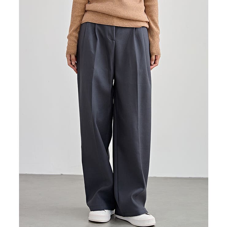 LCB-2312-004 パンツ スウェット 裏起毛 ボア ハイウエスト ウ 裏起毛 カーブパンツ レディース ボアパンツ 裏起毛 ワイド