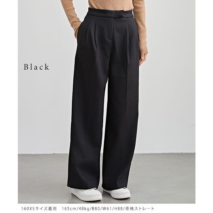 大特価 裏起毛 ハイウエスト センタープリーツ[品番：LCLW0007328 その他