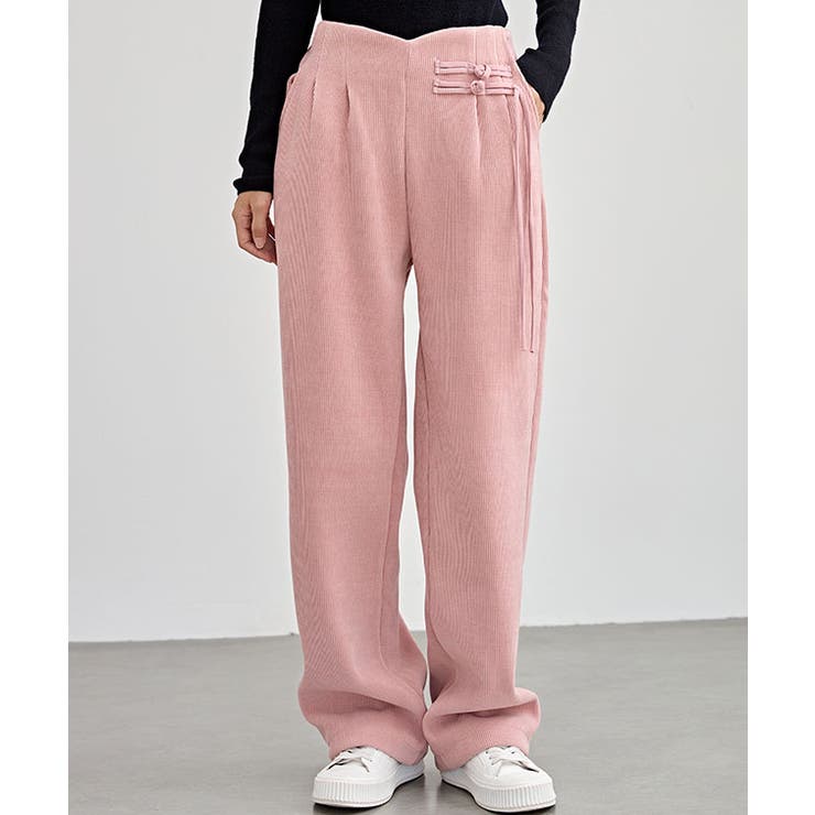 チャイナボタン コーデュロイ 裏起毛 | レースレディース  | 詳細画像9 