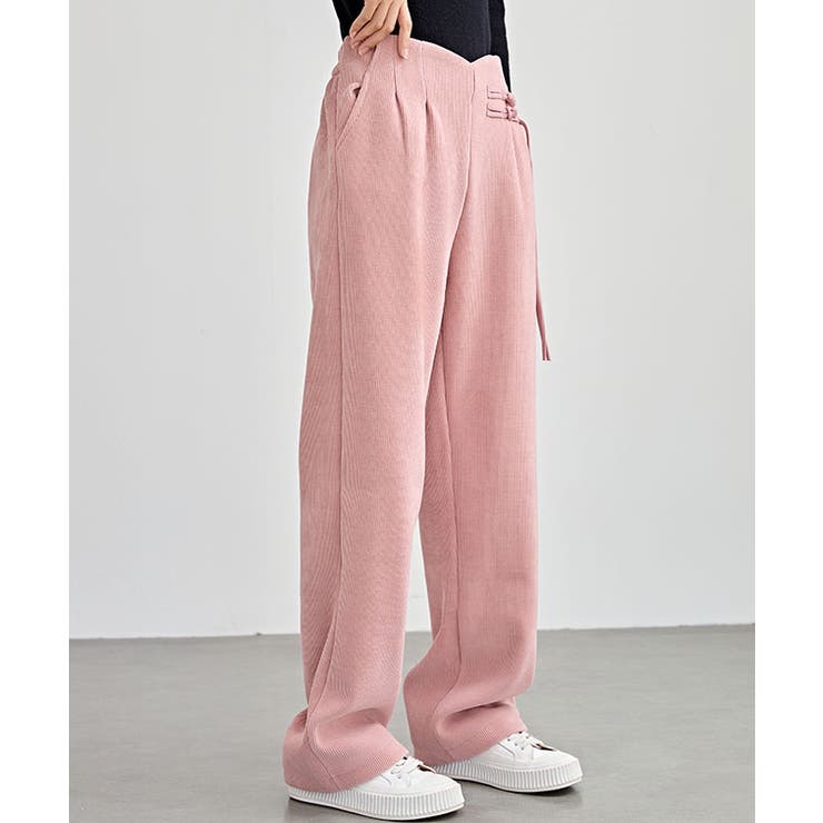 チャイナボタン コーデュロイ 裏起毛[品番：LCLW0007332]｜レース