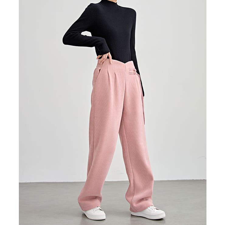 チャイナボタン コーデュロイ 裏起毛[品番：LCLW0007332]｜レース