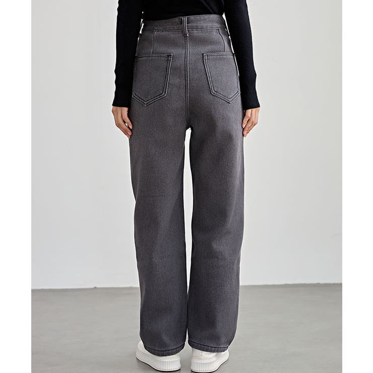 裏起毛 ハイウエスト ストレート | レースレディース  | 詳細画像10 