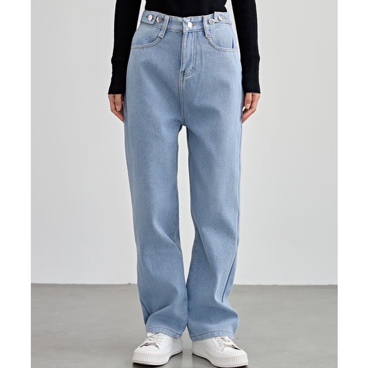 裏起毛 ハイウエスト ストレート | レースレディース  | 詳細画像12 