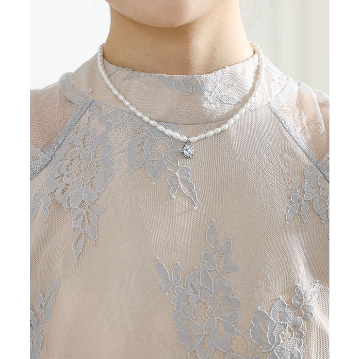 プチハイネック 総レース 7分袖 | レースレディース  | 詳細画像18 