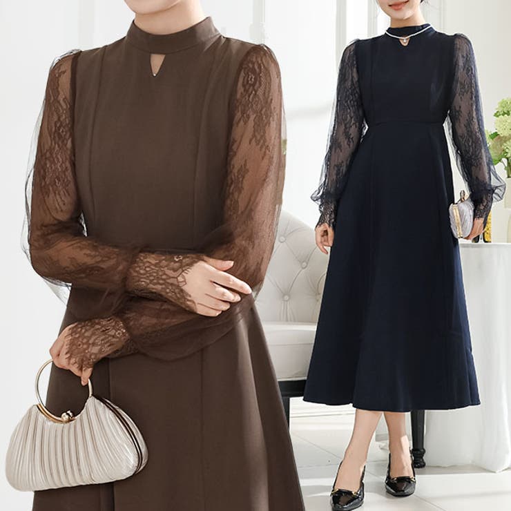 プチハイネック レース ドッキング | レースレディース  | 詳細画像1 