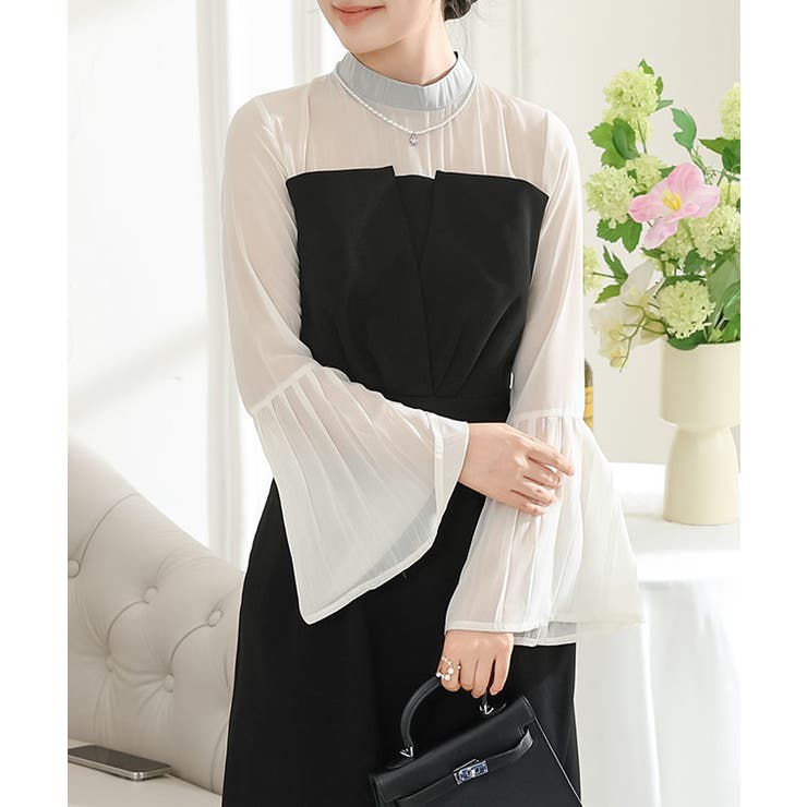 フェイクレイヤード タック プリーツ | レースレディース  | 詳細画像4 