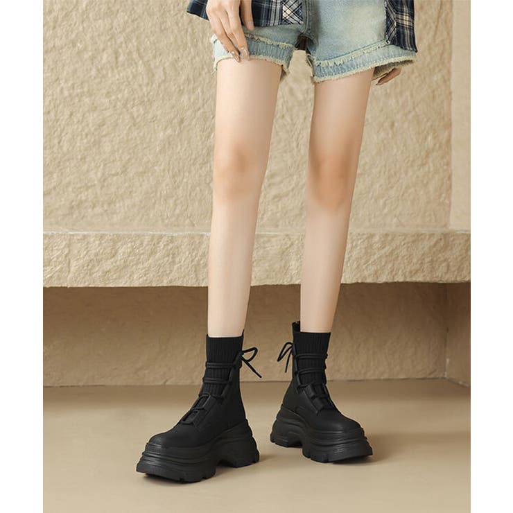 ニット ドッキング レースアップ | レースレディース  | 詳細画像4 