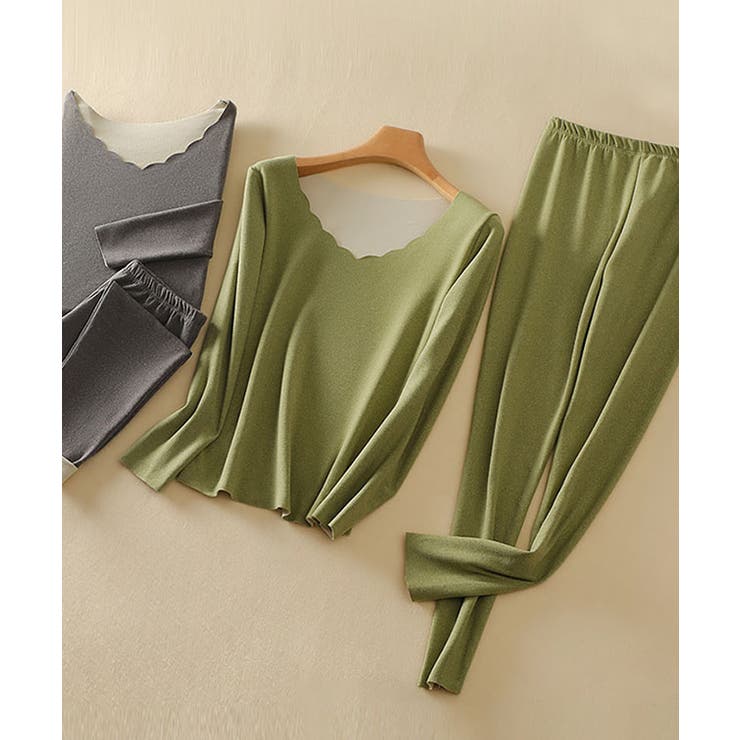 【2点セット】 ソリッドカラー スカラップ | レースレディース  | 詳細画像15 