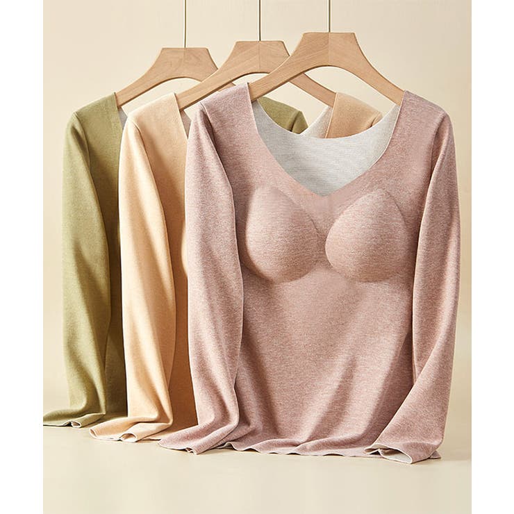 ソリッドカラー Vネック カップ付き | レースレディース  | 詳細画像16 