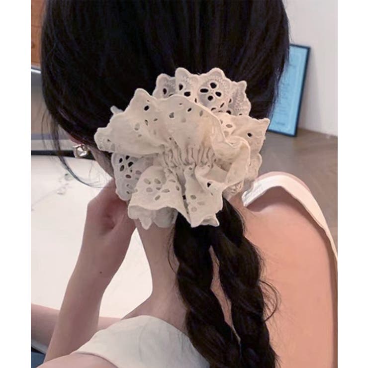 【2点セット】ソリッドカラー アイレット 刺繍 | レースレディース  | 詳細画像3 