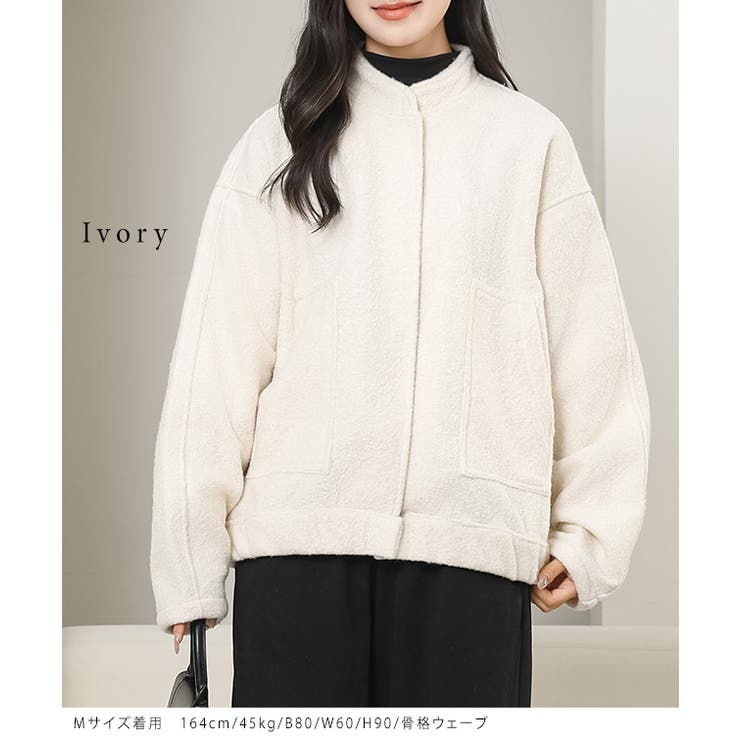 スタンドカラー ボタン カジュアル | レースレディース  | 詳細画像12 