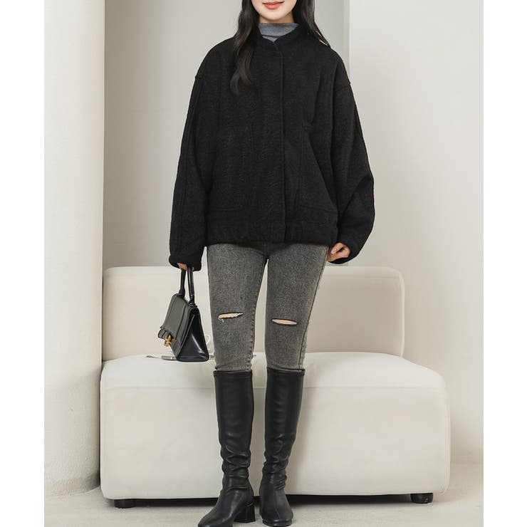 スタンドカラー ボタン カジュアル | レースレディース  | 詳細画像4 