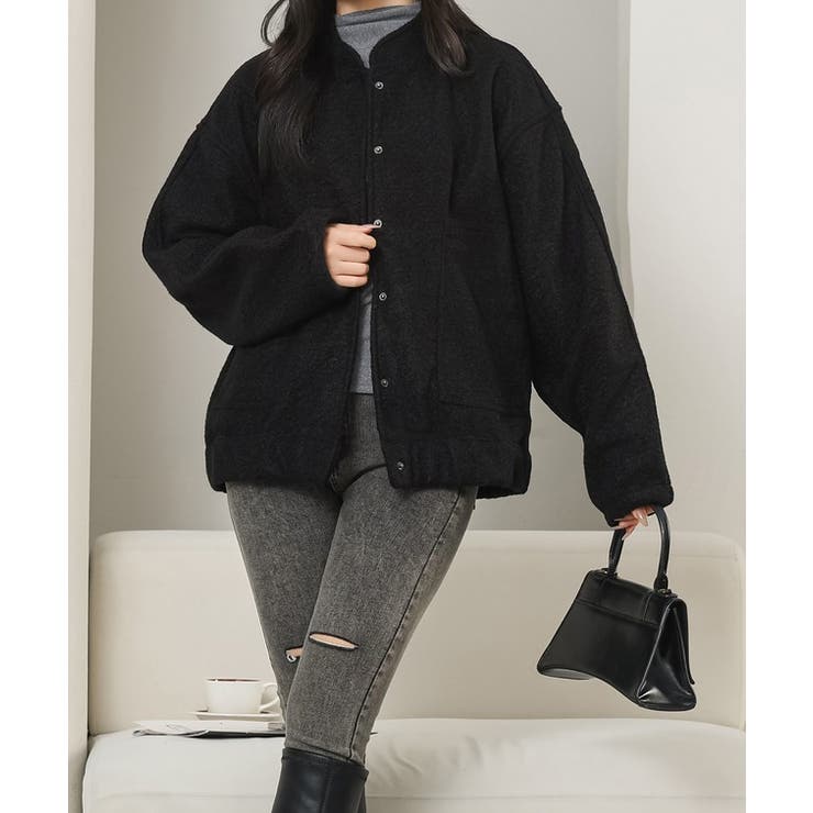 スタンドカラー ボタン カジュアル | レースレディース  | 詳細画像5 