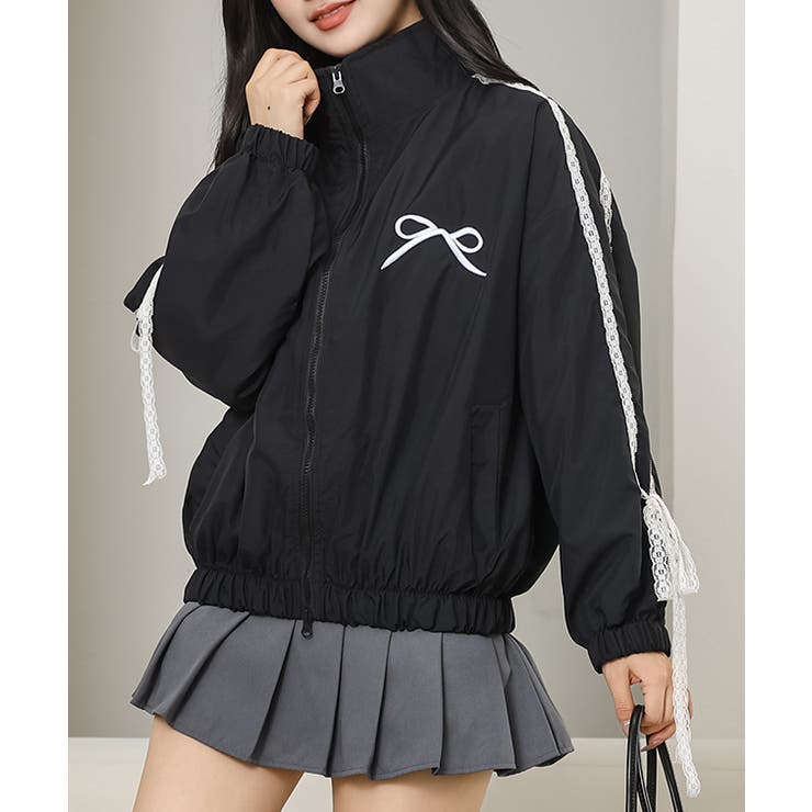 スタンドカラー リボン レース | レースレディース  | 詳細画像5 