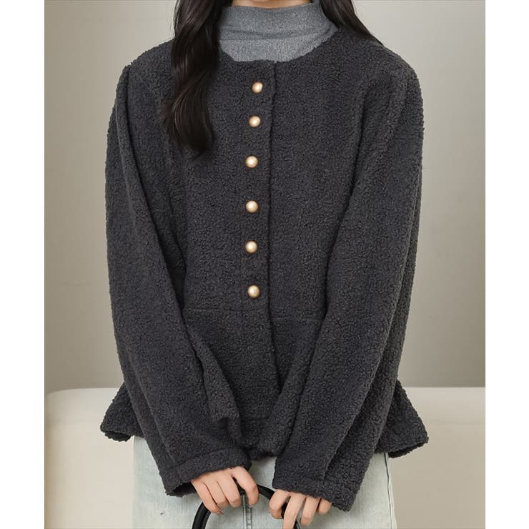 ノーカラー ペプラム ショート | レースレディース  | 詳細画像13 