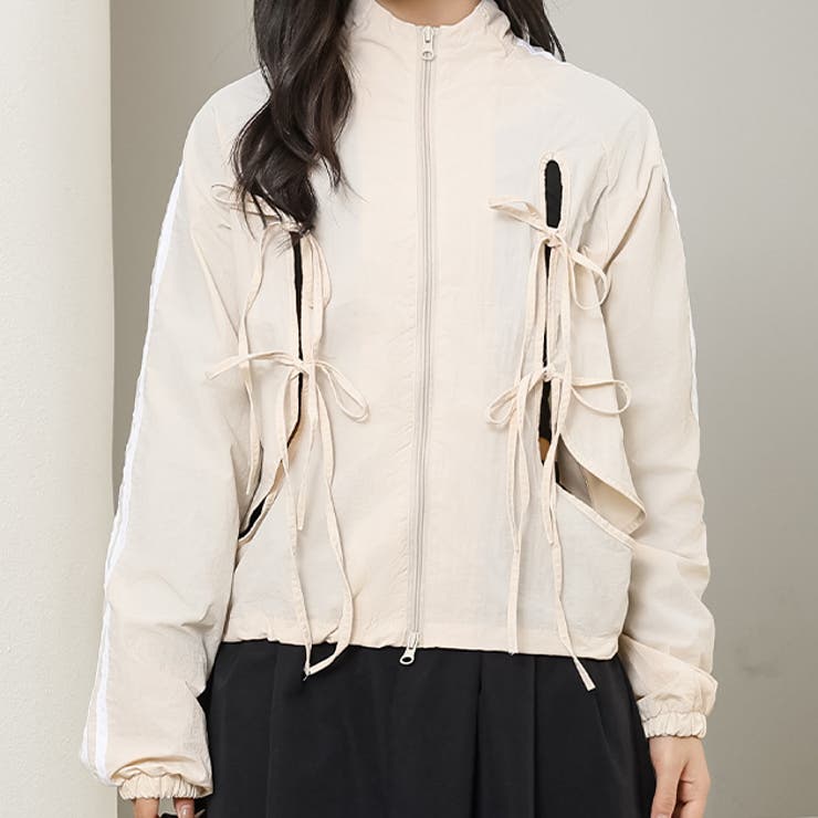 配色 ライン リボン付き | レースレディース  | 詳細画像1 